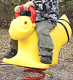 Spring animals, spring toys, spring riders - mustang - playground equipment