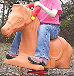 Spring animals, spring toys, spring riders - mustang - playground equipment